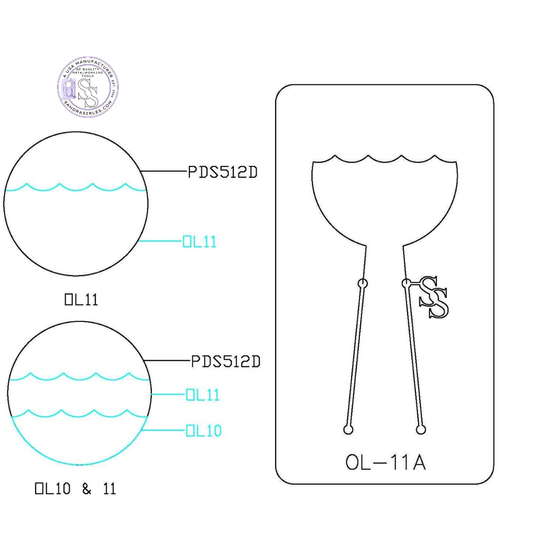 PANCAKE DIE OVERLAY-11 OL-11 HIGH OCEAN